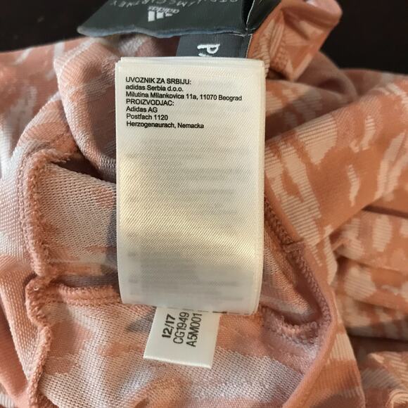 Adidas by Stella McCartney Parley Pink/White Long-Sleeved Yoga Top - Size Medium - Picture 12 of 13